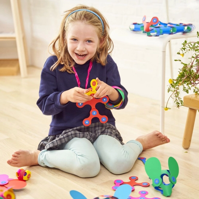Duhové magnetické puzzle Clixo, 42 dílků
