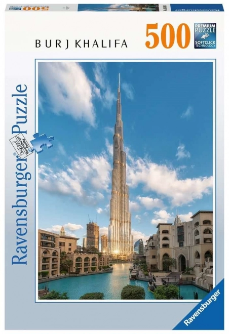 Ravensburger puzzle Burdž Chalífa Dubaj, 500 dílků