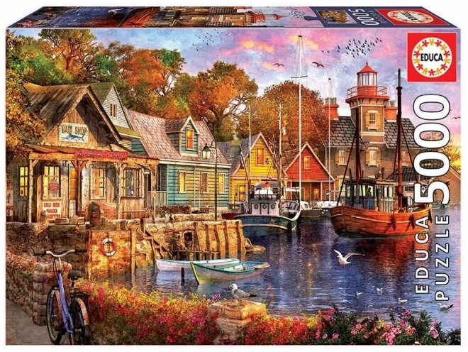 Puzzle 5000 prvků Večer v přístavu