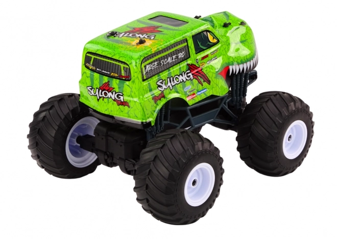 2.4G RC 1:12 terénní auto Dinosaur Green