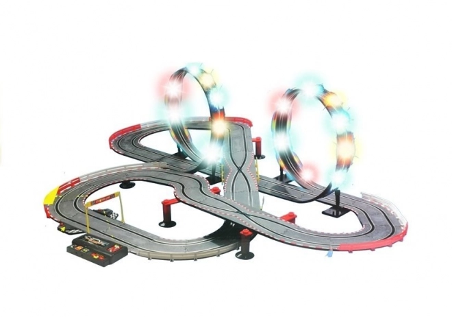 Závodní dráha 2 Slot Cars 1:43 Smyčka Světla