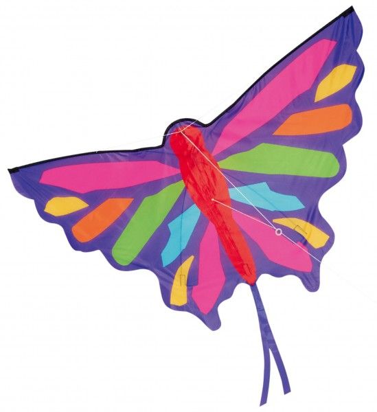 Barevný létající motýl - 130 x 74 cm