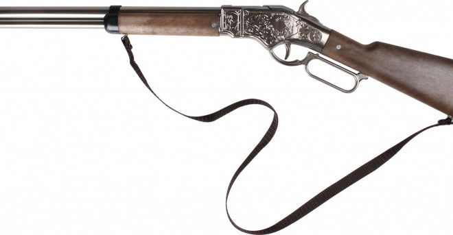Kovová kovová kovbojská puška Gonher na kapslíky 8 ran.