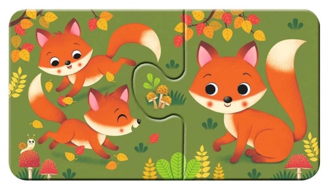 RAVENSBURGER Moje první puzzle Zvířátka a mláďátka 9x2 dílků