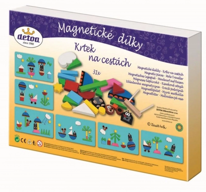 Magnetické skládačka - Krteček