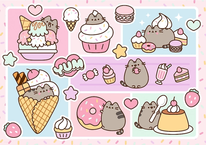Puzzle Sladká Pusheen 1000 dílků