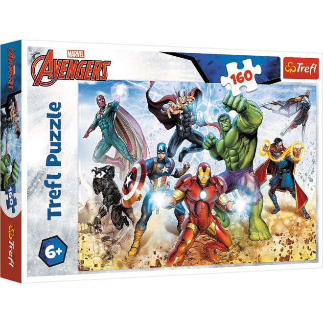 Puzzle 160 prvků Avengers - Připraveni zachránit svět