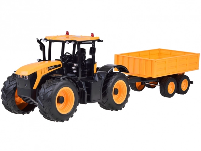 JCB Traktor s dálkově ovládaným přívěsem kipes Double E 1:16 RC0670