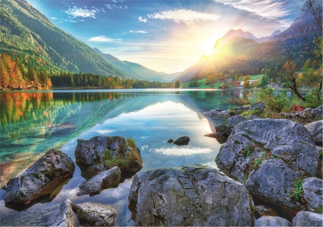 TREFL Puzzle s třídičem 2v1 Jezero Hintersee, Německo 1000 dílků