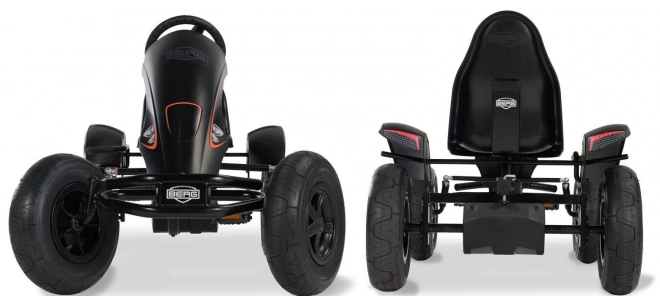 Gokart na pedály XL Černá edice BFR s nafukovacími koly