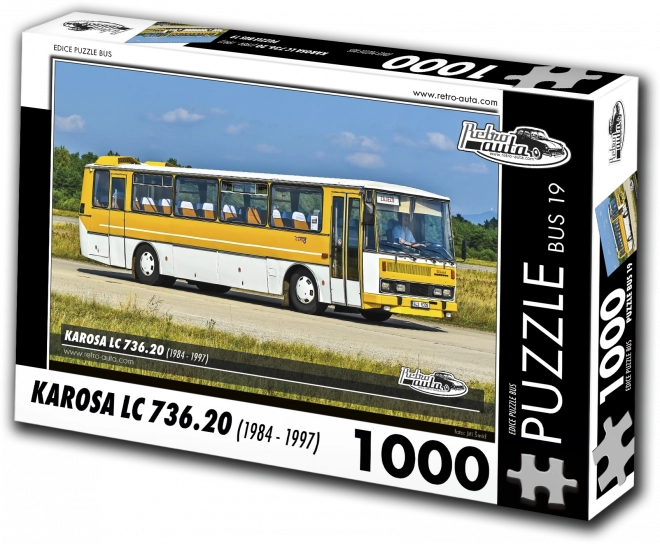 RETRO-AUTA Puzzle BUS č.19 KAROSA LC 736.20 (1984 - 1997) 1000 dílků