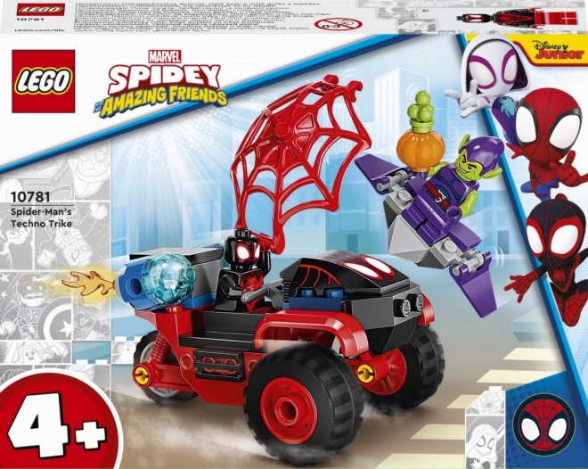 LEGO Spider-Man 10781 Miles Morales: Spider-Man a jeho techno tříkolka