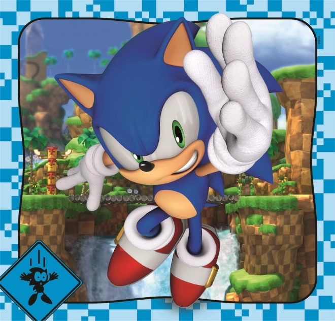 CLEMENTONI Puzzle Sonic 3x48 dílků