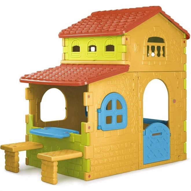 Zahradní domek Super Villa se stolkem a židlemi