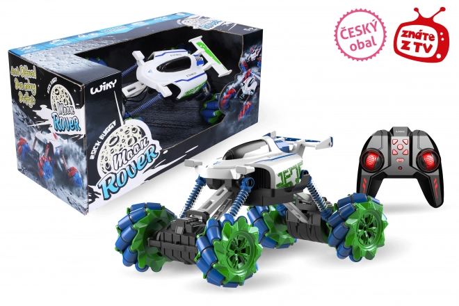 Auto Moon Rover RC na dálkové ovládání 35 cm, zelený