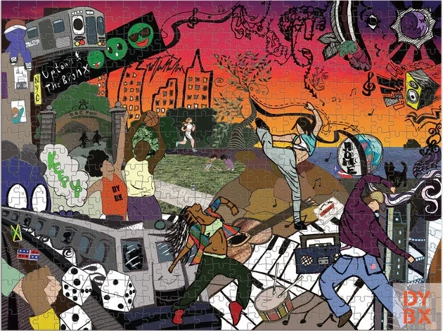 GALISON Oboustranné puzzle Romare Bearden x DreamYard 500 dílků