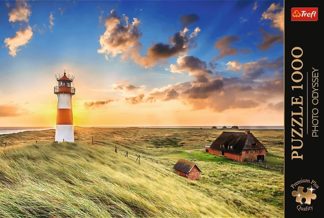 TREFL Puzzle Premium Plus Photo Odyssey: Maják Ost na ostrově Sylt 1000 dílků