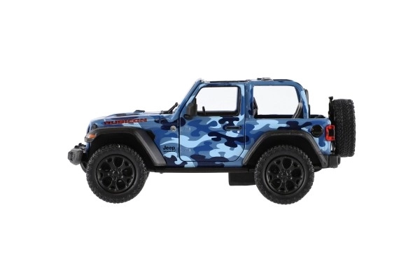 Auto Kinsmart Jeep Wrangler Camo Edition kov/plast 13cm 3 barvy na zpětné natažení