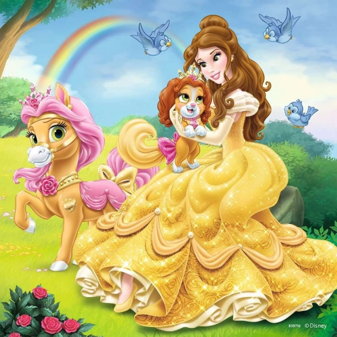 RAVENSBURGER Puzzle Disney princezny a jejich mazlíčci 3x49 dílků