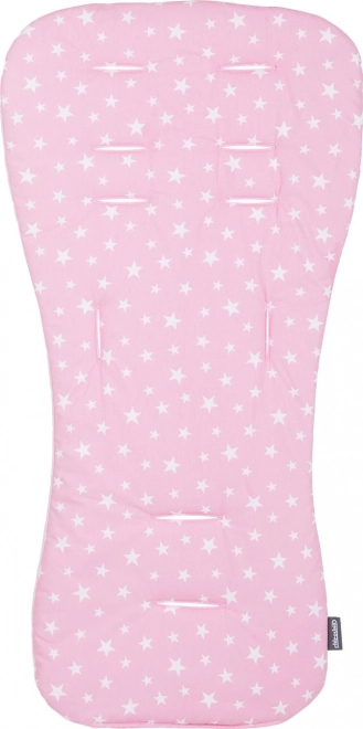 CHIPOLINO Měkká podložka do kočárku Pink stars