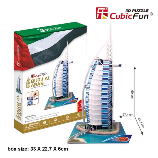 Puzzle 3D Burjal Arab Set XL 101 dílků