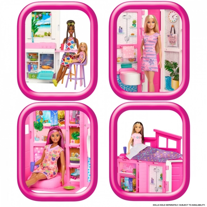 Útulný domeček pro panenky Barbie s příslušenstvím
