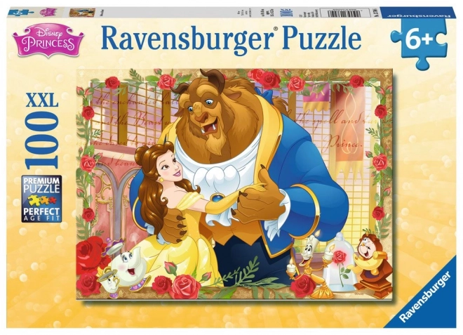 RAVENSBURGER Puzzle Kráska a zvíře XXL 100 dílků