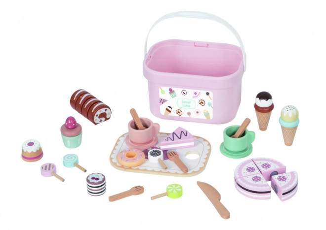 Dřevěný čajový set pro děti