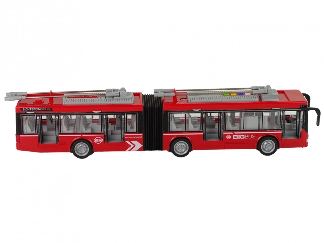 Červený dvojitý autobus 1:16.