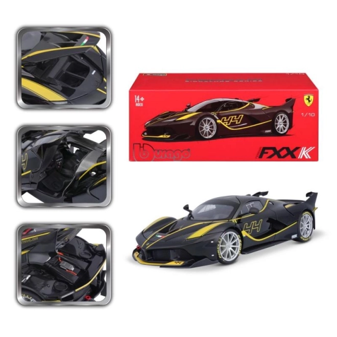 Model auta Bburago Ferrari FXX K černý 1:18