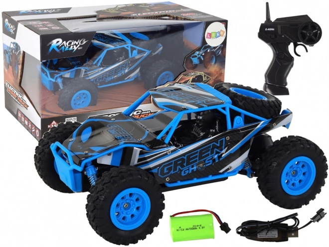 Dálkově ovládané R/C terénní auto 1:24 modré