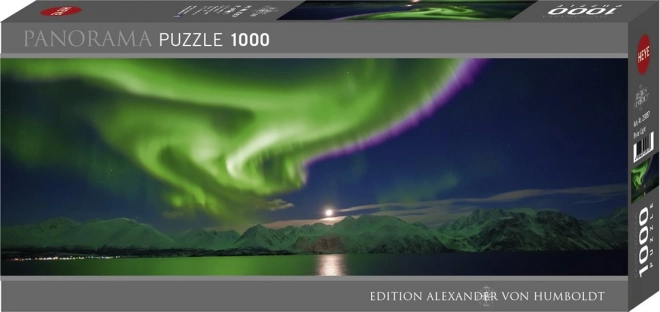 Puzzle 1000 prvků Aurora Borealis Panorama