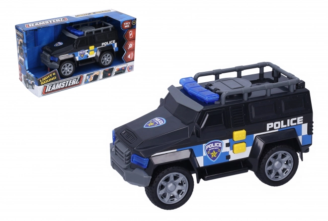 Auto - terénní policejní s efekty 22 cm