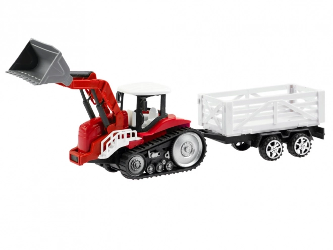 R/C sada kamion s přívěsem a traktor s vlečkou – Žlutá