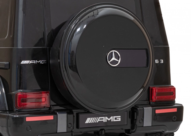 Mercedes AMG G63 pro děti černý + dálkové ovládání + MP3 LED + pomalý start + EVA + pásy