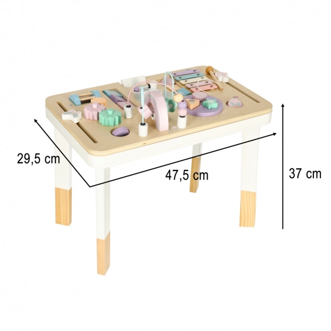 Lulilo montessori pastelový manipulační stolek