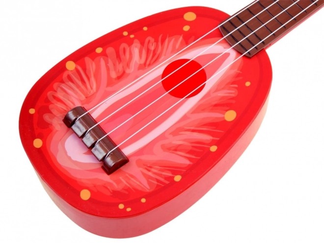 Ovocná ukulele kytara pro děti – jahody