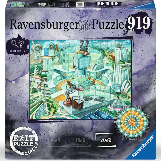 RAVENSBURGER Únikové EXIT puzzle Kruh: Anno 2083, 919 dílků