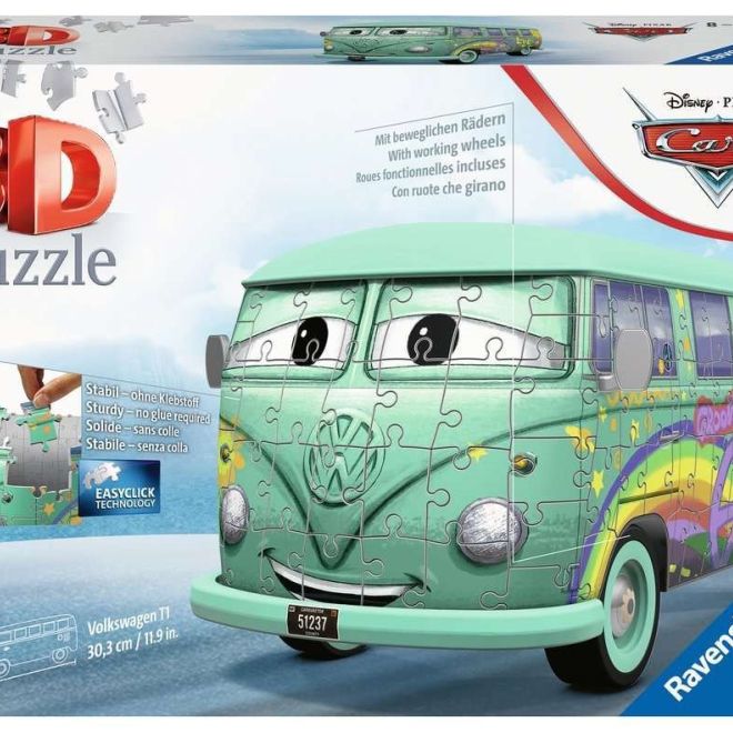 RAVENSBURGER 3D puzzle Autobus Cars: Fillmore 162 dílků