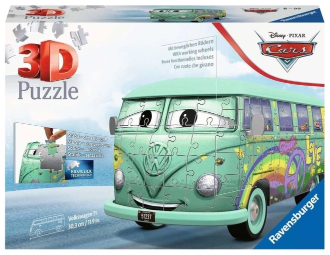 RAVENSBURGER 3D puzzle Autobus Cars: Fillmore 162 dílků