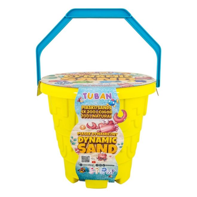 Dynamický písek - Plážová sada s kbelíkem