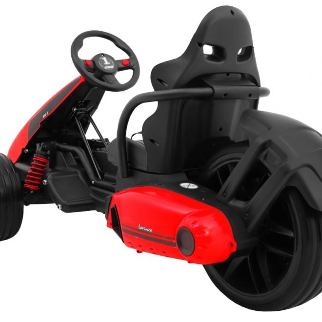 Dětská motokára Bolid XR-1 na baterie Červená + nastavitelná řídítka + tvarované sedadlo