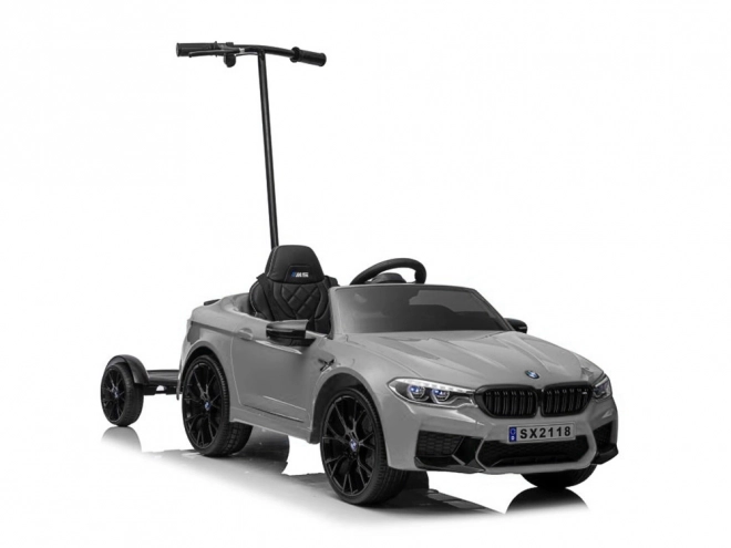 BMW M5 Battery Car with Parent Platform Stříbrná barva