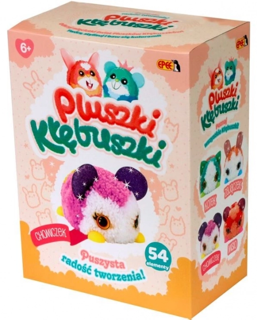 Plushy-Doodles kreativní sada 54 kusů Křeček
