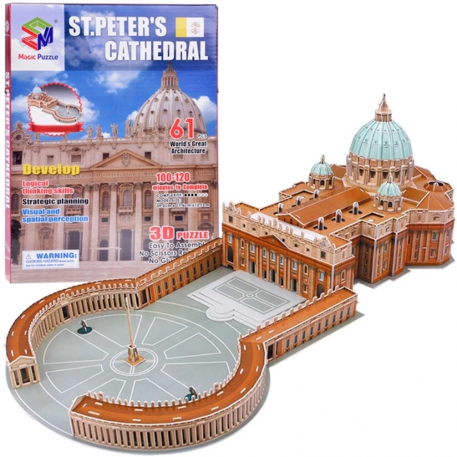 Puzzle 3D bazilika sv. Petra Vatikán