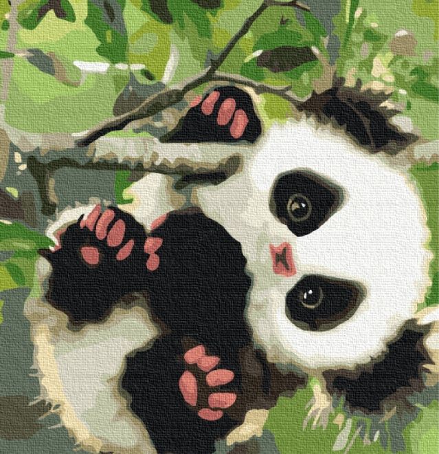 Obrázek Namaluj to! Malování podle čísel. Sladká panda