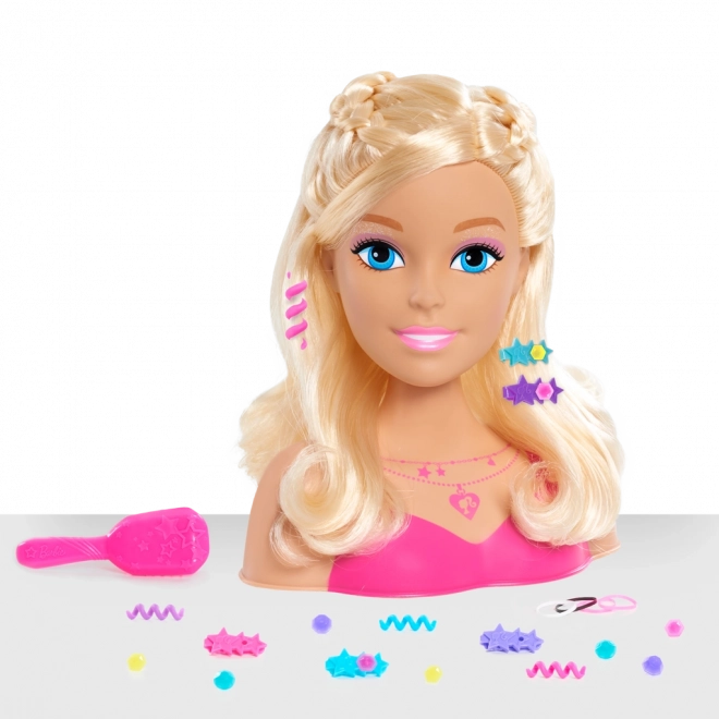 Barbie česací hlava - blonďatá