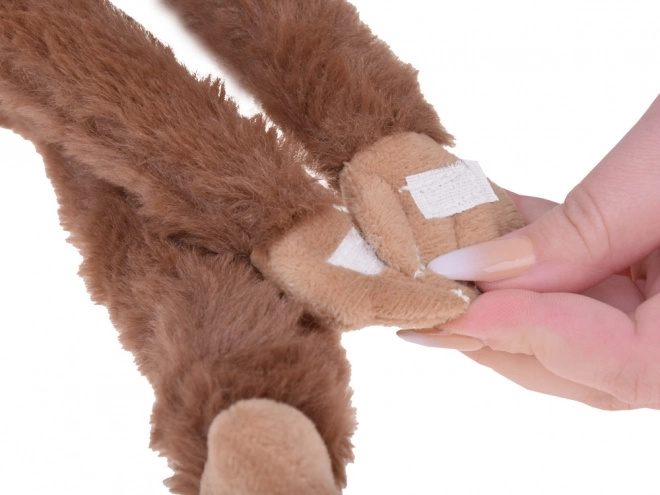 Závěsný maskot opice hnědý 40 cm