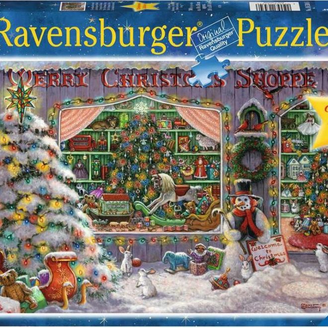 RAVENSBURGER Puzzle Vánoční obchod 500 dílků