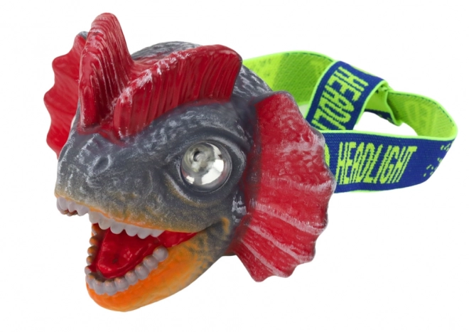 Čelovka Dinosaurus Nastavitelný pásek 3 LED diody